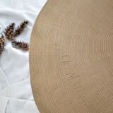 Round wooden coffee table