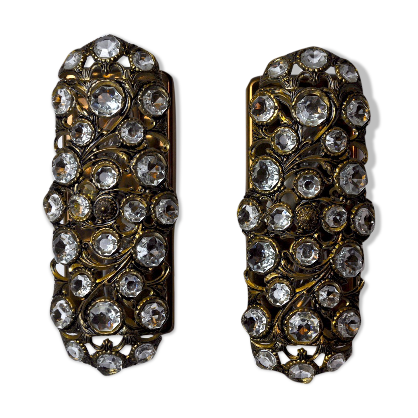 Pair of Palwa appliques by Ernest Palm, 1960, Spain