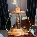 Antique lamp lectern in the shape of a harp - Louis XIV style