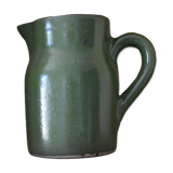 Pichet vert en grès