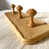 Rattan coat rack and canning