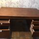 Pierre Paulin CM 223 desk, mahogany and chrome, Thonet edition, 1950