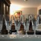 6 Arques crystal champagne flutes