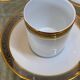 Trio of Limoges Sologne Porcelain Cups and Saucers