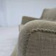 1960s, Danish curved 2-seater sofa, furniture velour, beech wood.