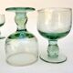 Set de 8 verres vintage vert d'eau