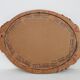 French Art Deco Oval Mirror with Carved Roses and Silver-Painted Frame