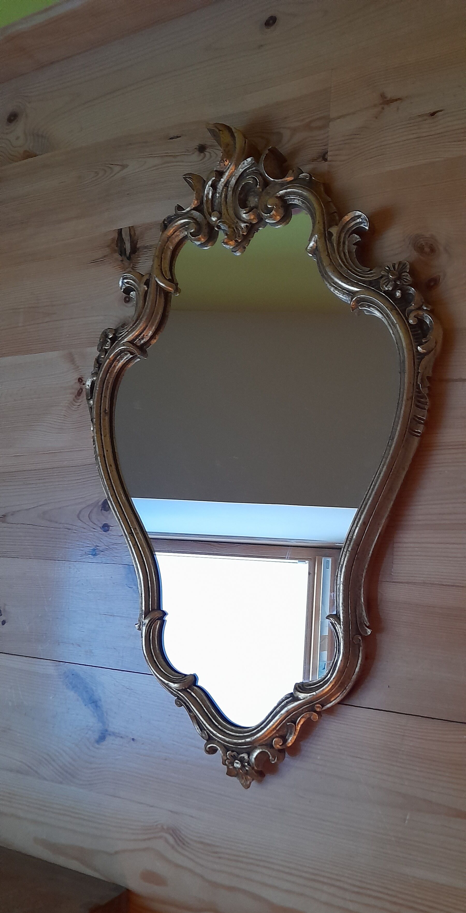 Gilded baroque mirror