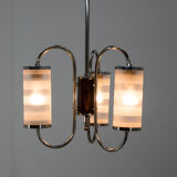 Art deco chandelier, czechoslovakia, 1930s