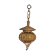 Suspension in wicker and amber glass