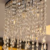 Minimalist glass fringe ceiling light