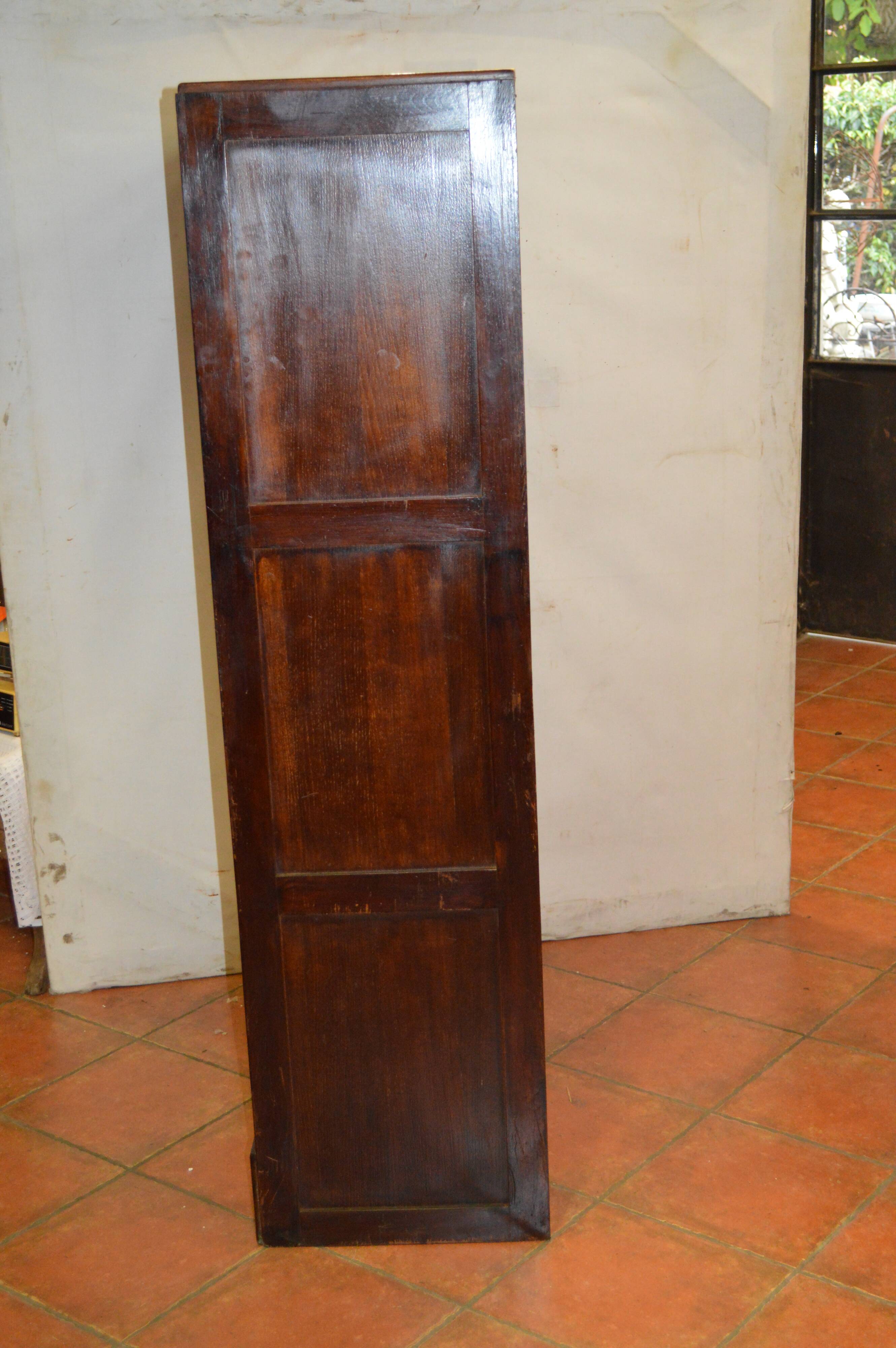 Oak double curtain binder