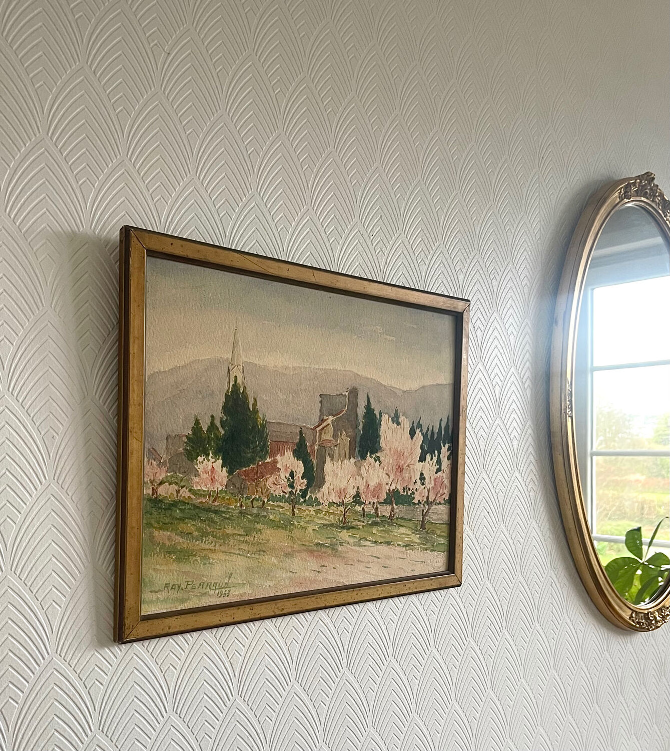 Original watercolor by Ray Perraud, 1933.