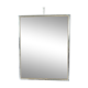 Italian vintage Romeo Rega chrome and brass mirror from 70s