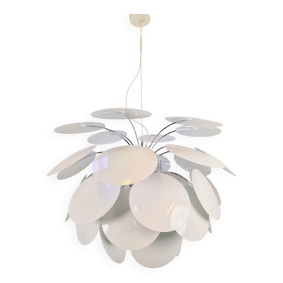 Suspension Discocó blanche par Christophe Mathieu pour Marset, années 2000.