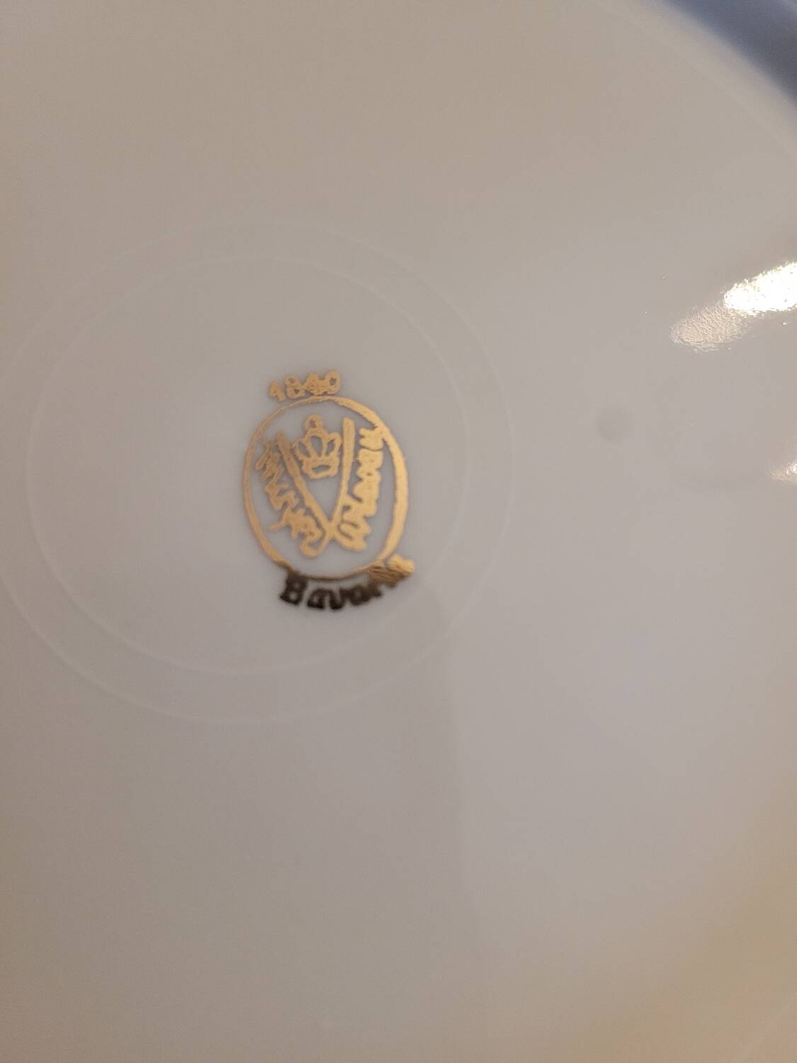 6 Mayer Wiesau Bavarian porcelain dessert plates