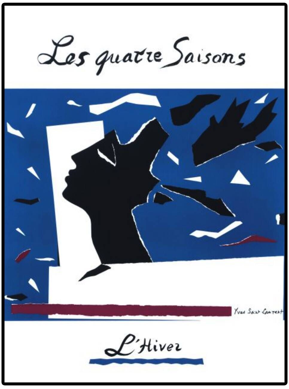 Yves Saint Laurent, 1983, Lot of 4 posters: The Four Seasons
