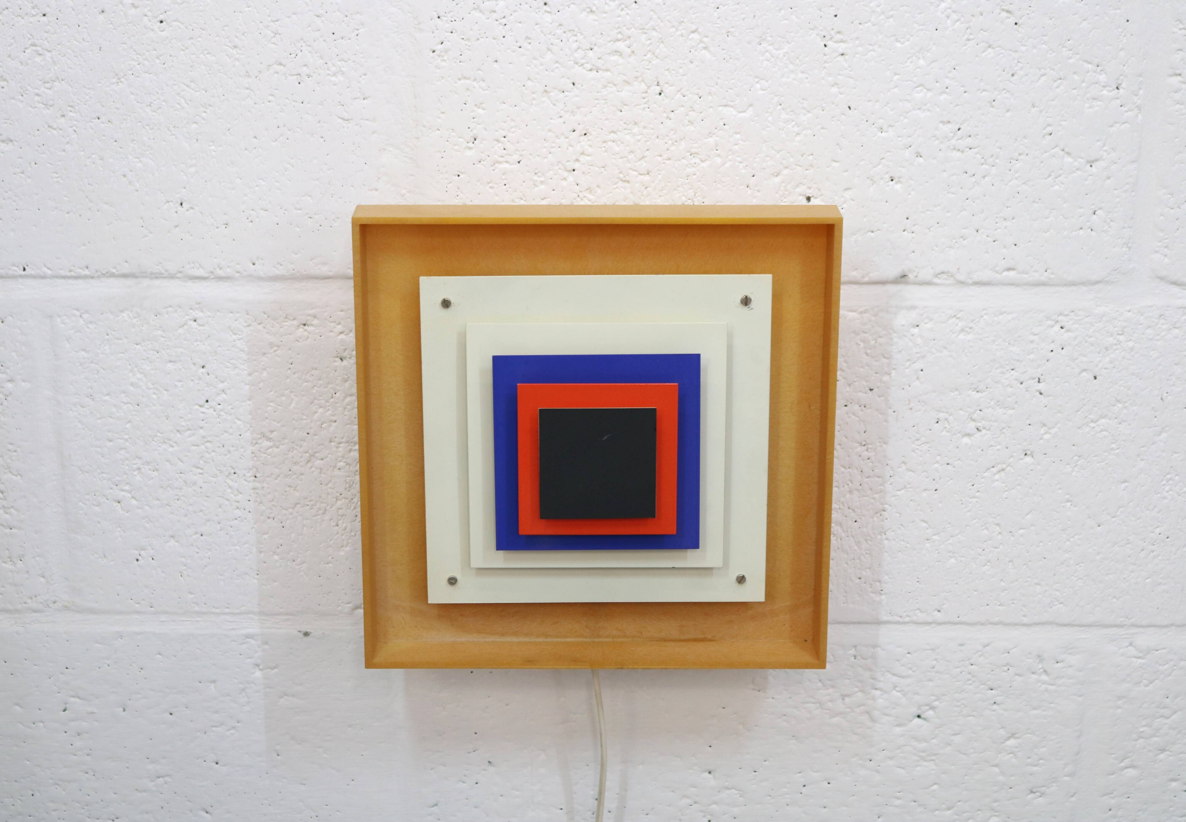 Vintage Danish Kvadrille Wall Lamp by Bent Karlby for Lyfa, Denmark, 1970s
