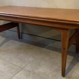 Table modulable danoise en teck Kai Kristiansen 1960