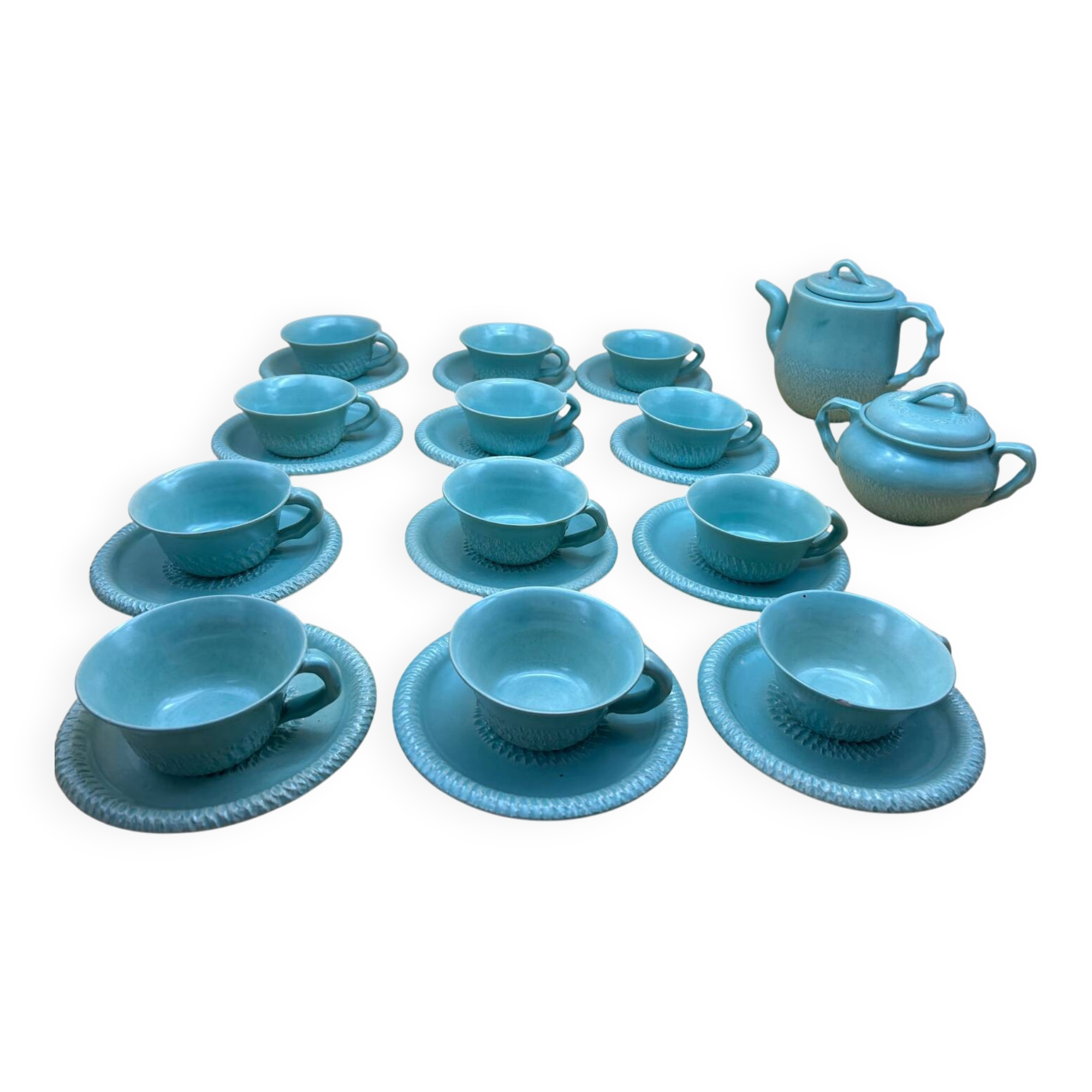 Tea service signed C.Esteban Paris