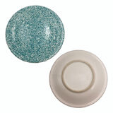 Lot of speckled turquoise plates