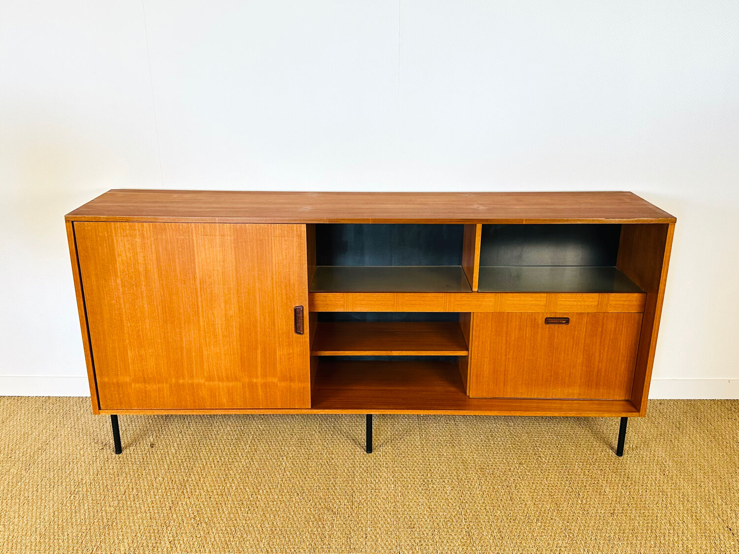 1960s high Scandinavian teak sideboard