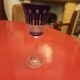 Crystal glass size color blue crystallerie of lorraine
