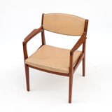Danish Modern Teak & Leather Armchair by Erik Buck for Ørum Møbelfabrik