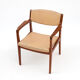 Danish Modern Teak & Leather Armchair by Erik Buck for Ørum Møbelfabrik