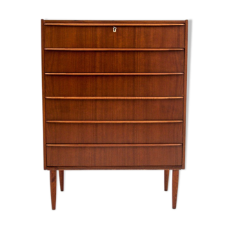 Teak chest of drawers, Denmark, 1960s