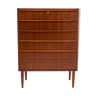 Teak chest of drawers, Denmark, 1960s