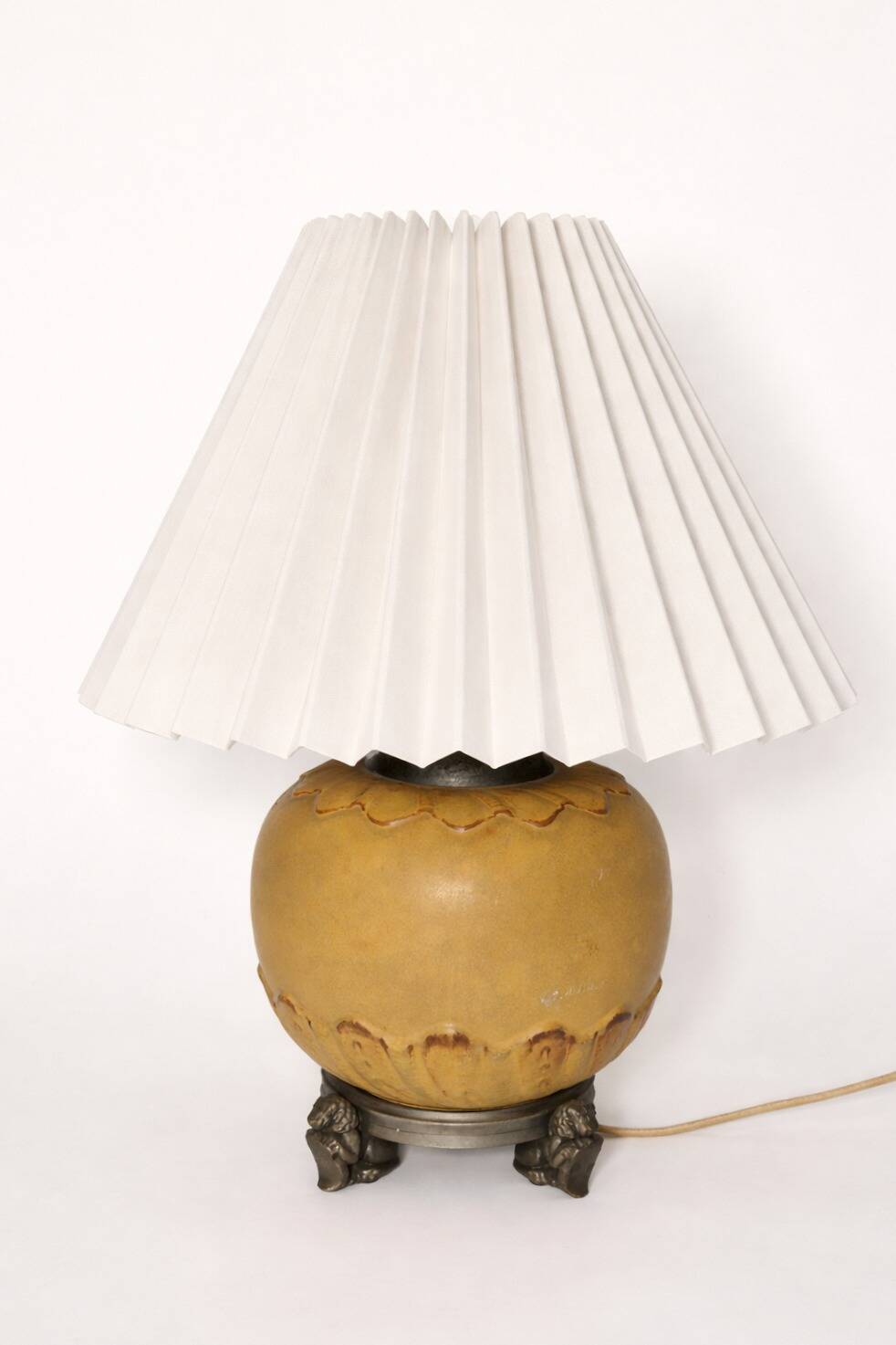 A rare Swedish Grace Table Lamp by Svenska Metallverken, 1920/30s, Chinoiserie