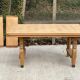 Art Deco extendable dining table renovated in raw oak and marquetry 220