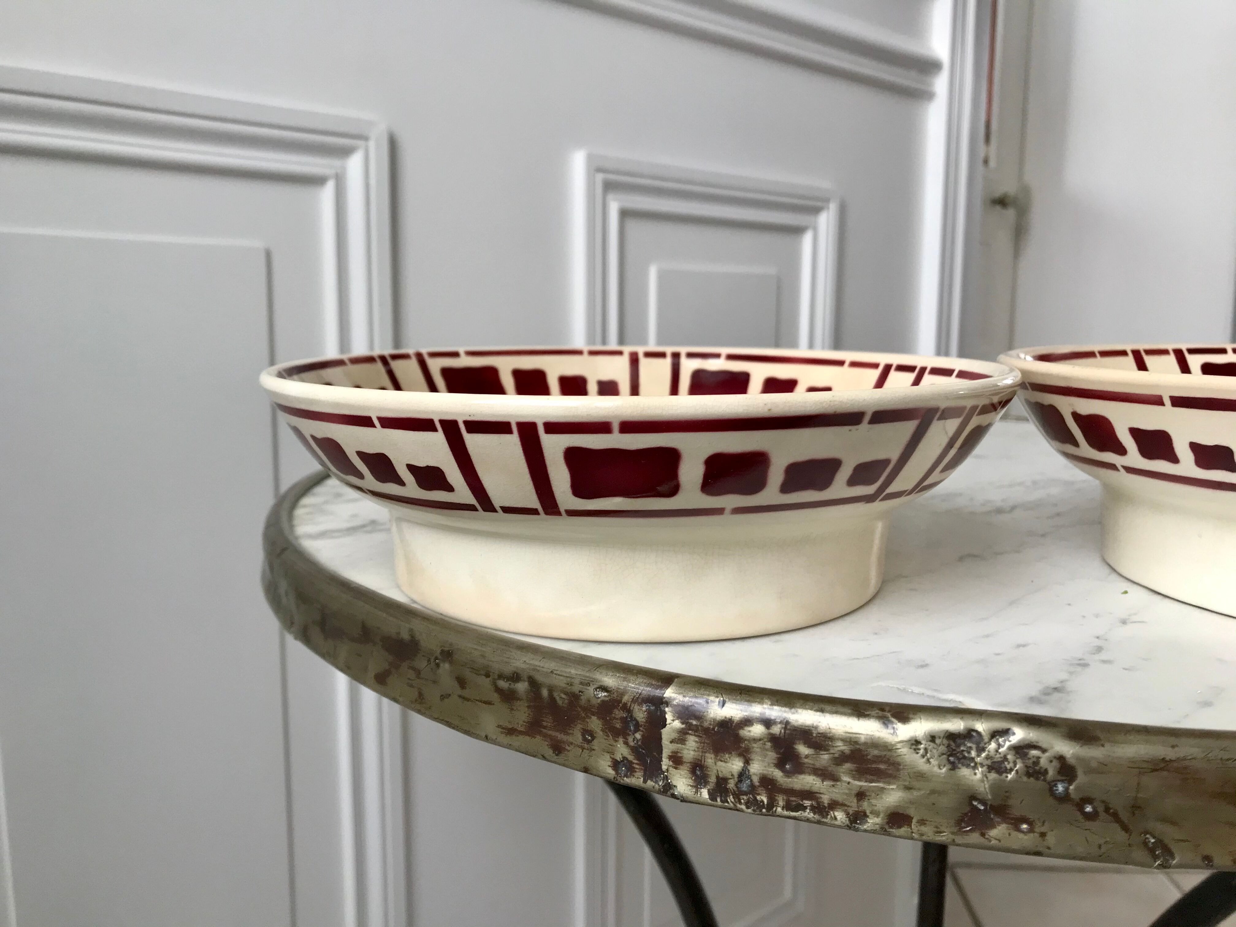 Compotier form modernist Badonviller model Barbizon 30s