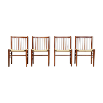 Série de 4 chaises modèle J80 Jorgen Baekmark pour FDB Mobler