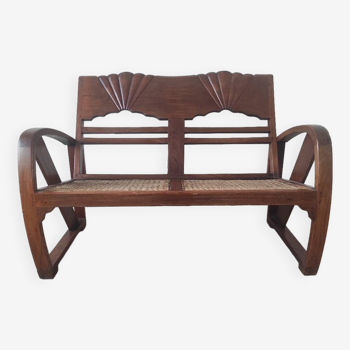 Burmese teak bench