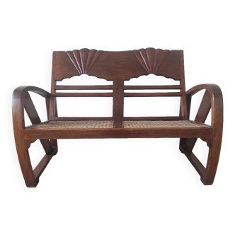 Burmese teak bench