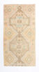 4x7 Soft Beige & Brown Oushak Vintage Rug 109x207Cm