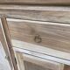 Renovated Scandinavian sideboard in solid raw oak 180cm