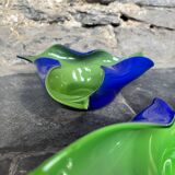 2 bowls in mouth blown glass