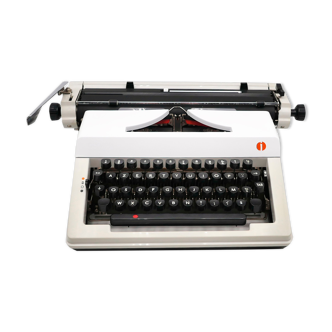 Machine à écrire Olympia Regina de Luxe blanche révisée ruban neuf 1980