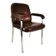 Modernist leather desk chair, germany, 1970s