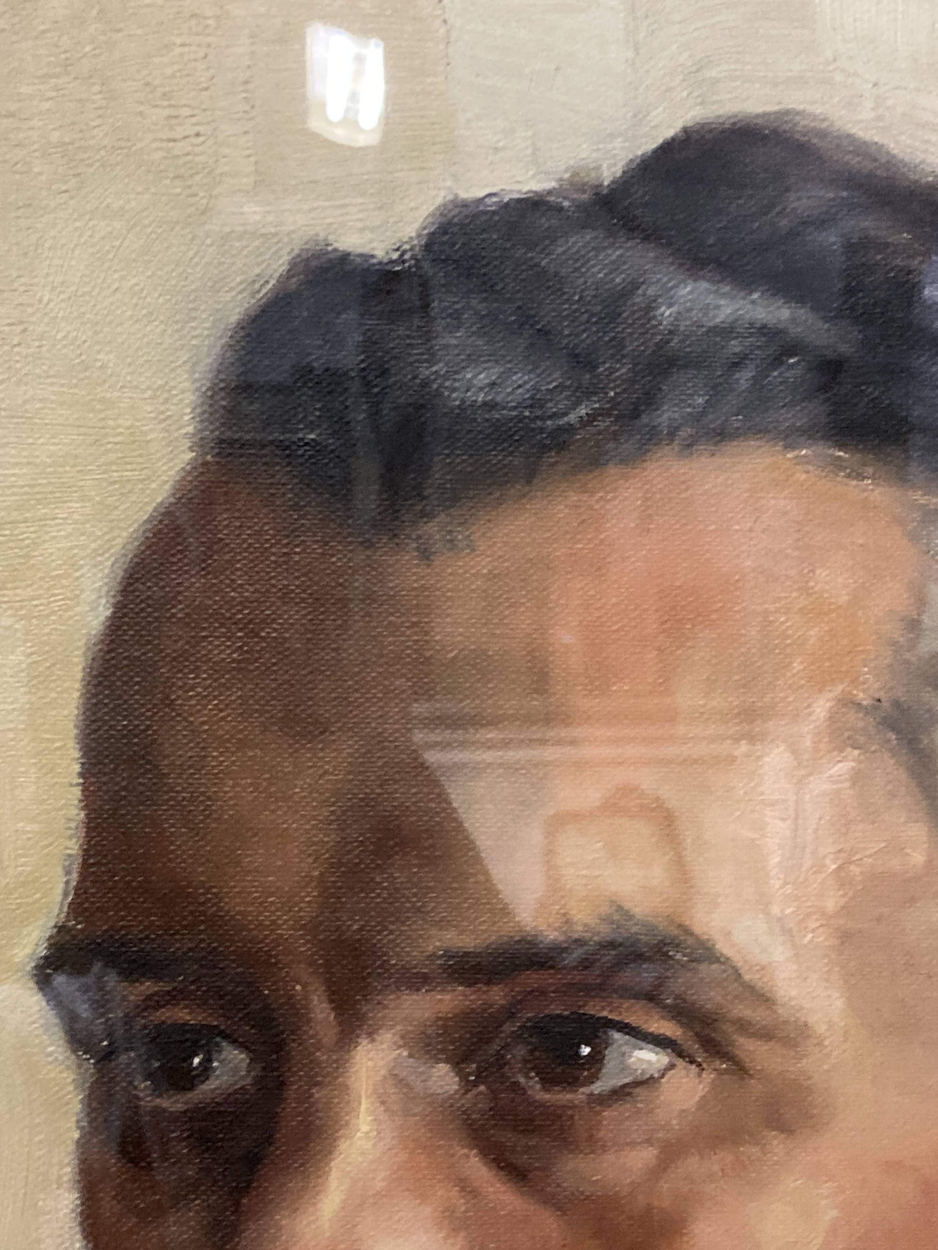Aimé VAN BELLEGHEM (1922-1996), Portrait of René Brondel, oil on canvas