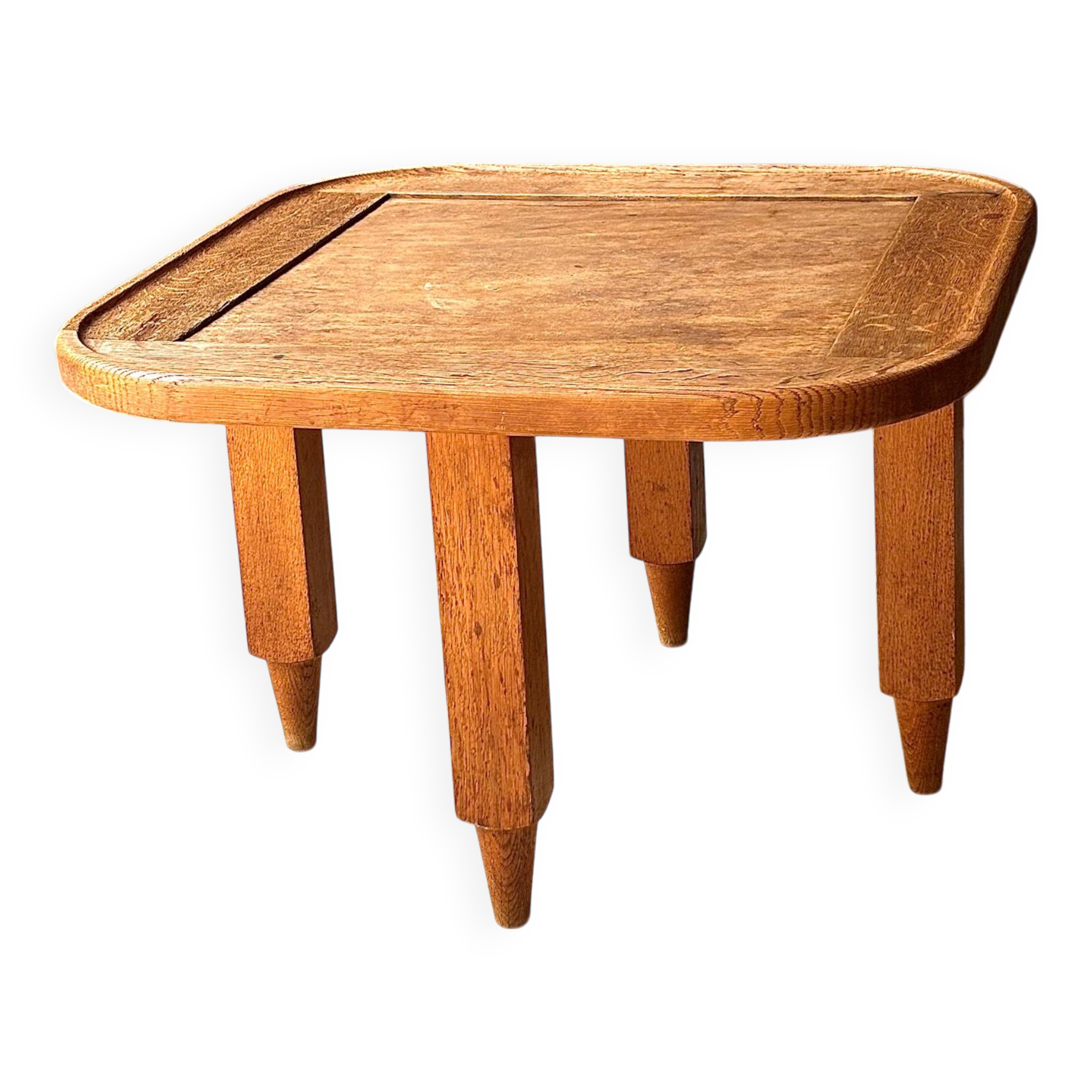 Table basse en chêne par Guillerme & Chambron