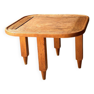 Table basse en chêne par Guillerme & Chambron