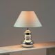 Vintage eglomisé glass lamp, 1970