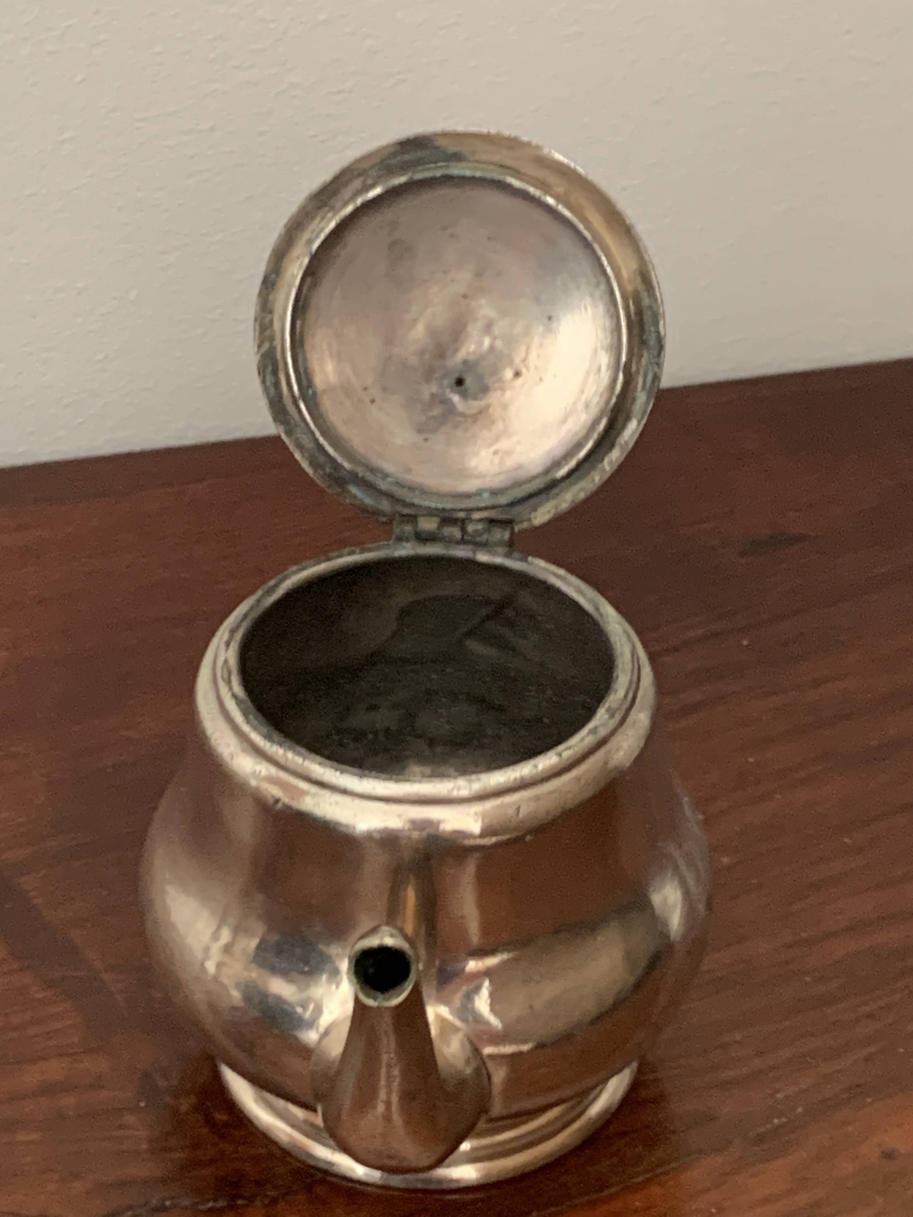 silver plated teapot