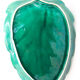 GREEN SLURRY LEAF DISH MADE IN FRANCE IN VALLAURIS
