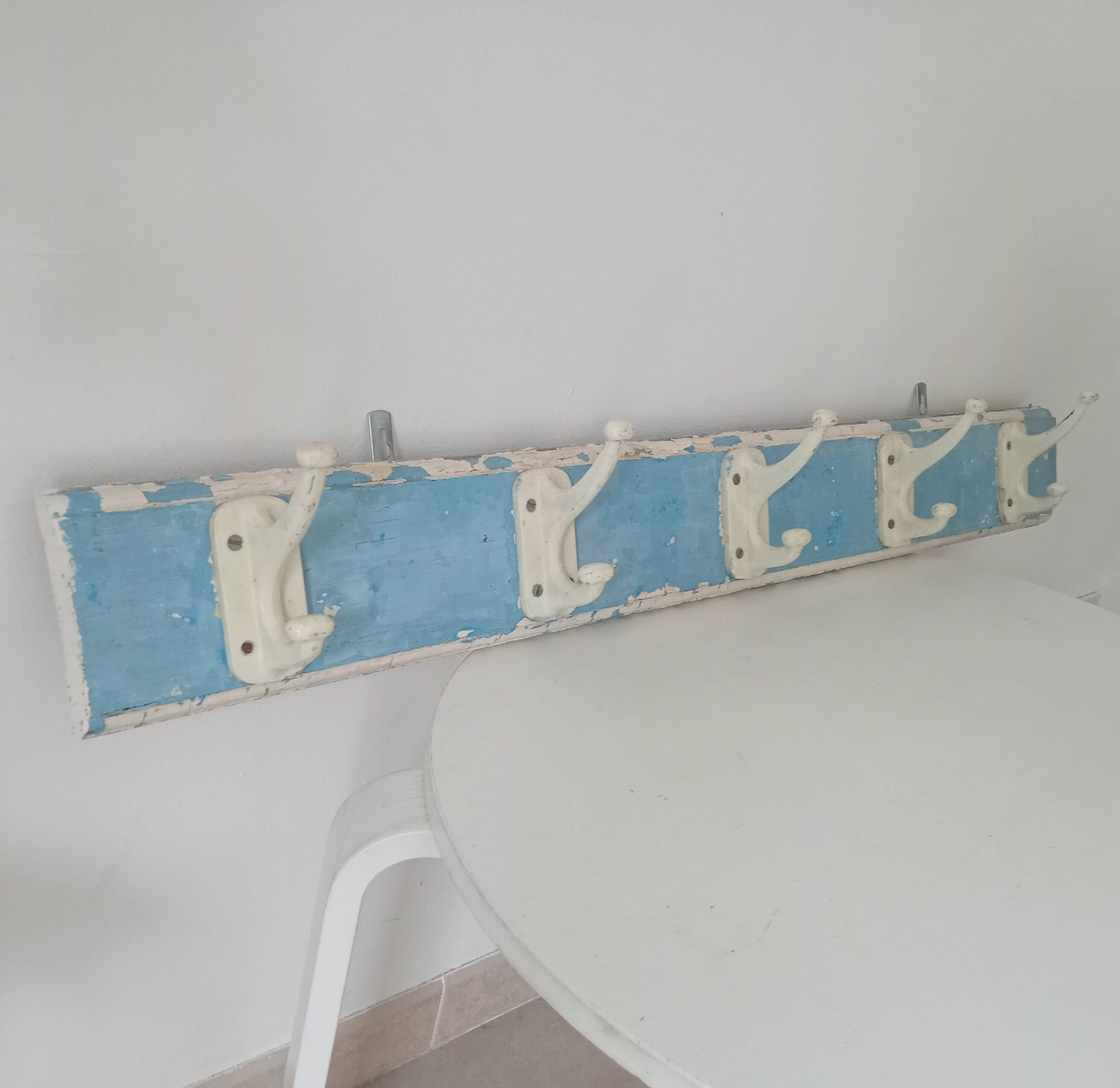 Vintage wall coat rack from the 60s/70s