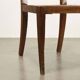 Set of four antique Directoire chairs in walnut and Vienna straw to be restored, 18th century.